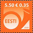 Эстония, Стандарт, Самоклейки , 2008, 4 марки-миниатюра